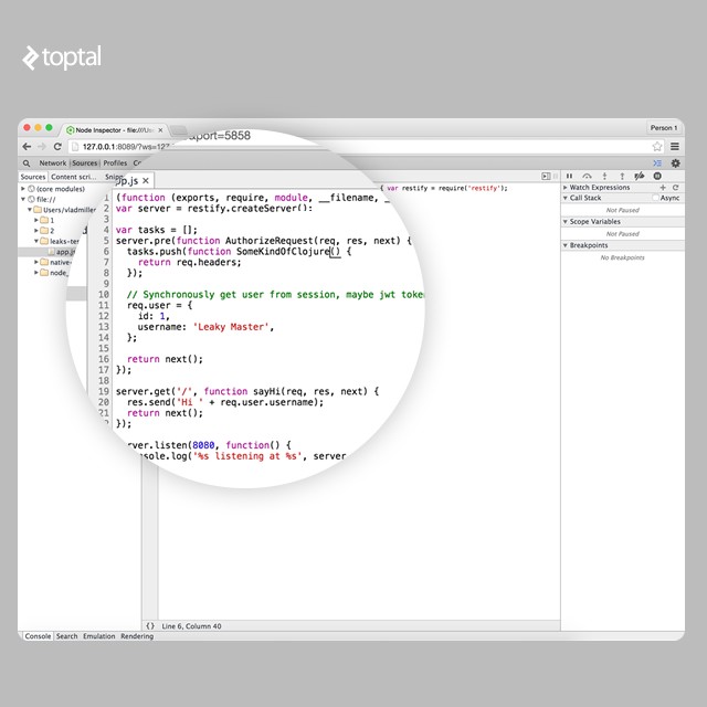 Hdebugging Memory Leaks In Nodejs Applications By - roblox memory leaks