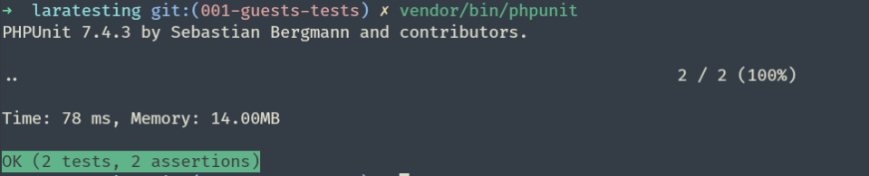 [Laravel Testing 101] Writing tests for guest user functionalities on a Laravel CRUD application