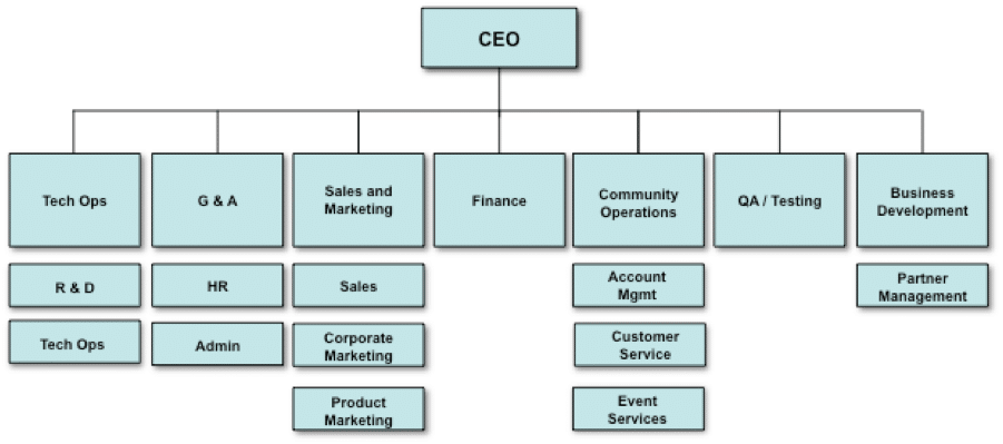 Typical Corporate Org Chart