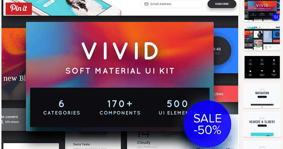 12 Best Free Material Design Ui Kits For Sketch Psd In