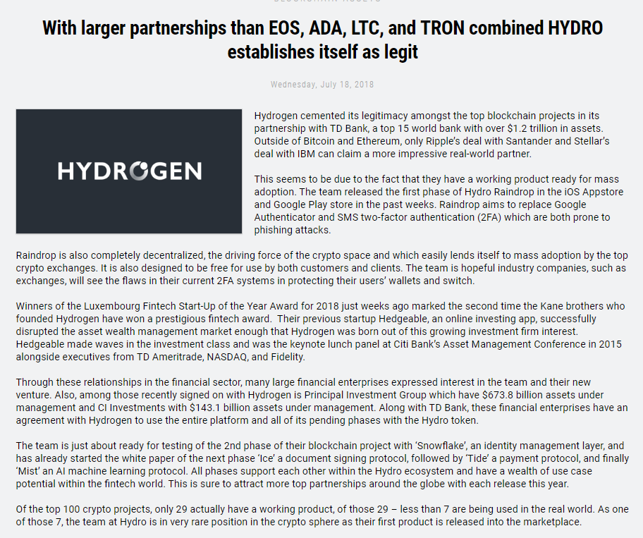 Hydrogen Hydro Review Seamless Integration Of Blockchain - robux and tix coin crypto news