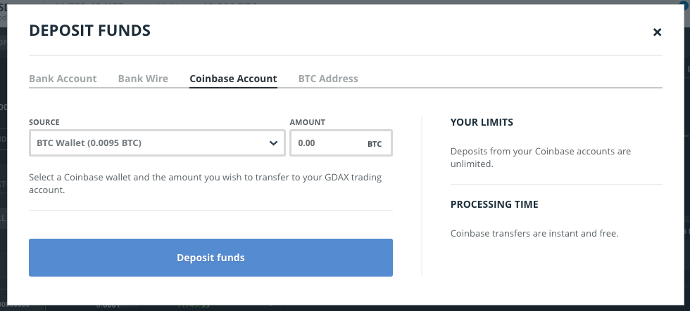 How to get bitcoin address in coinbase
