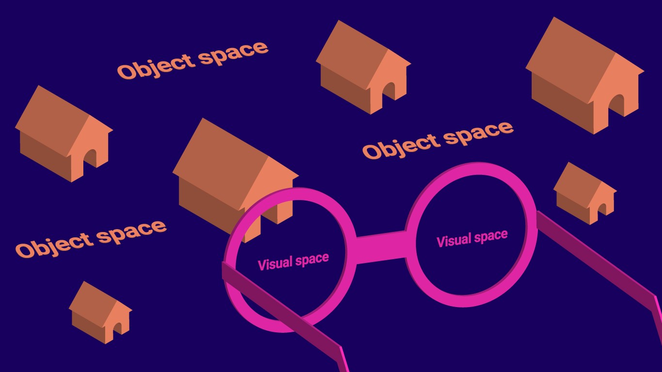 Objects in space. Visual spatial. Visual spacing. Perception and its objects.