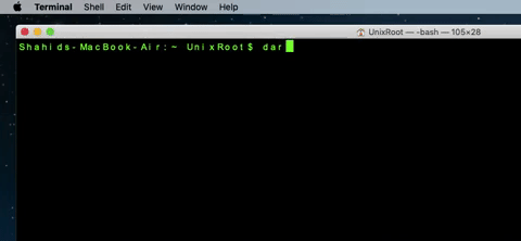 Mac terminal commands to look like a hacker