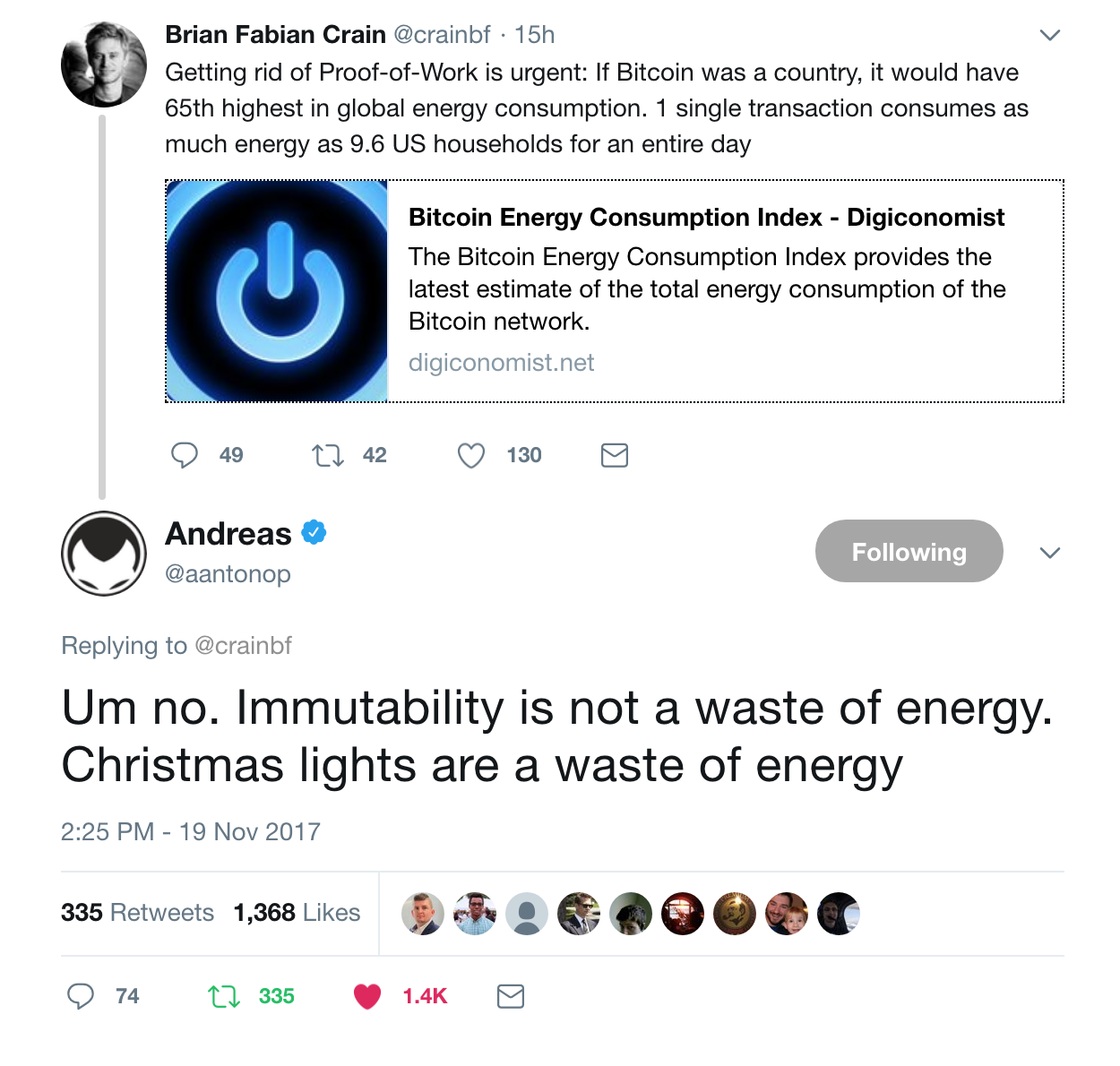 The Bitcoin Vs Visa Electricity Consumption Fallacy By Carlos Domingo - 