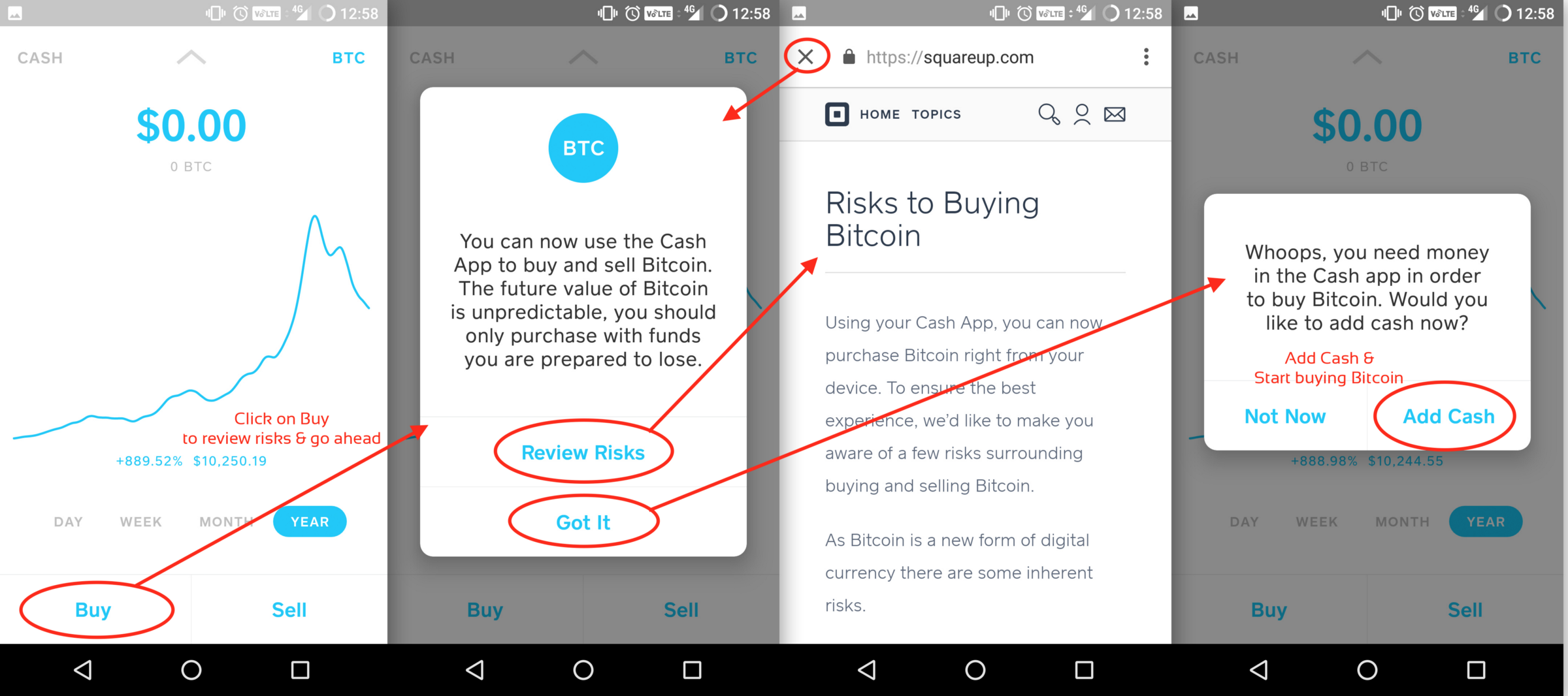 buy bitcoin with app