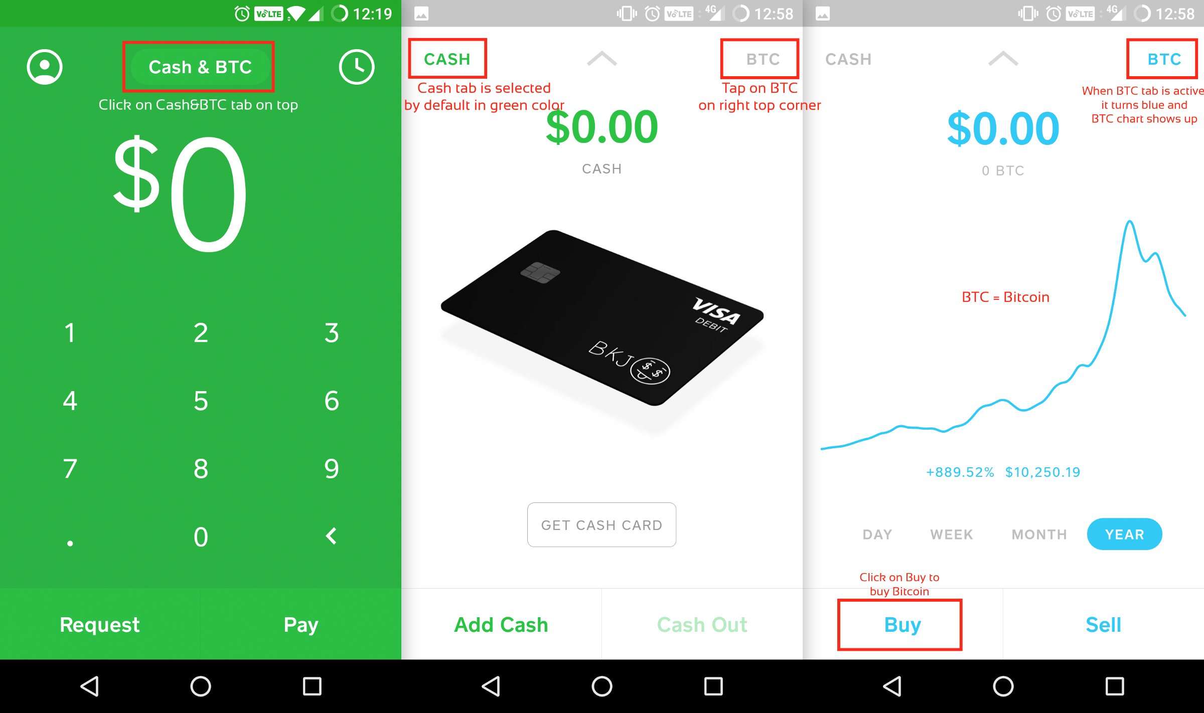buy bitcoins with cash app