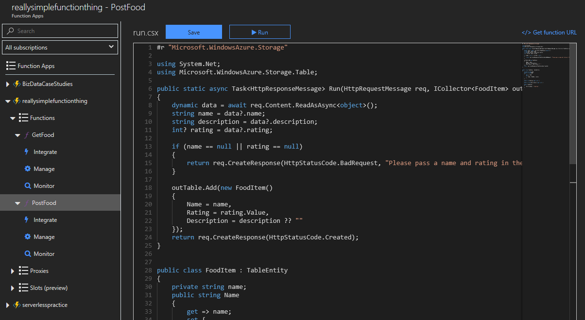 A Simple Serverless Api Using Azure Tables Functions Hacker Noon - roblox api function