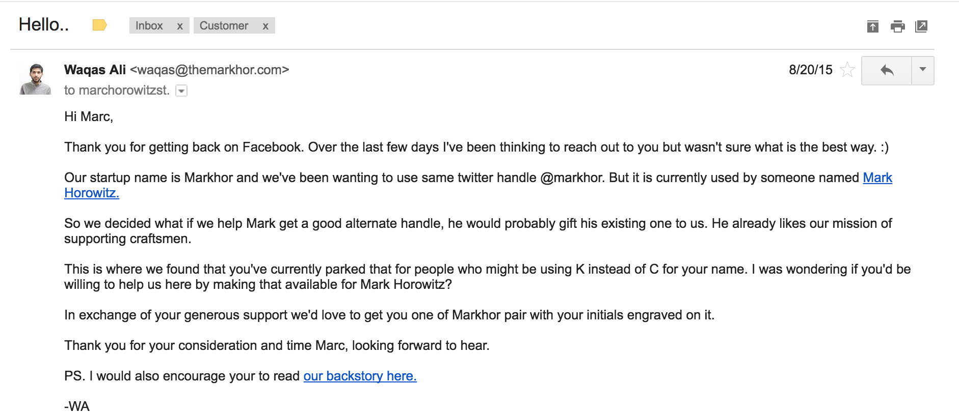 How I traded shoes for the Twitter handle I was dreaming of