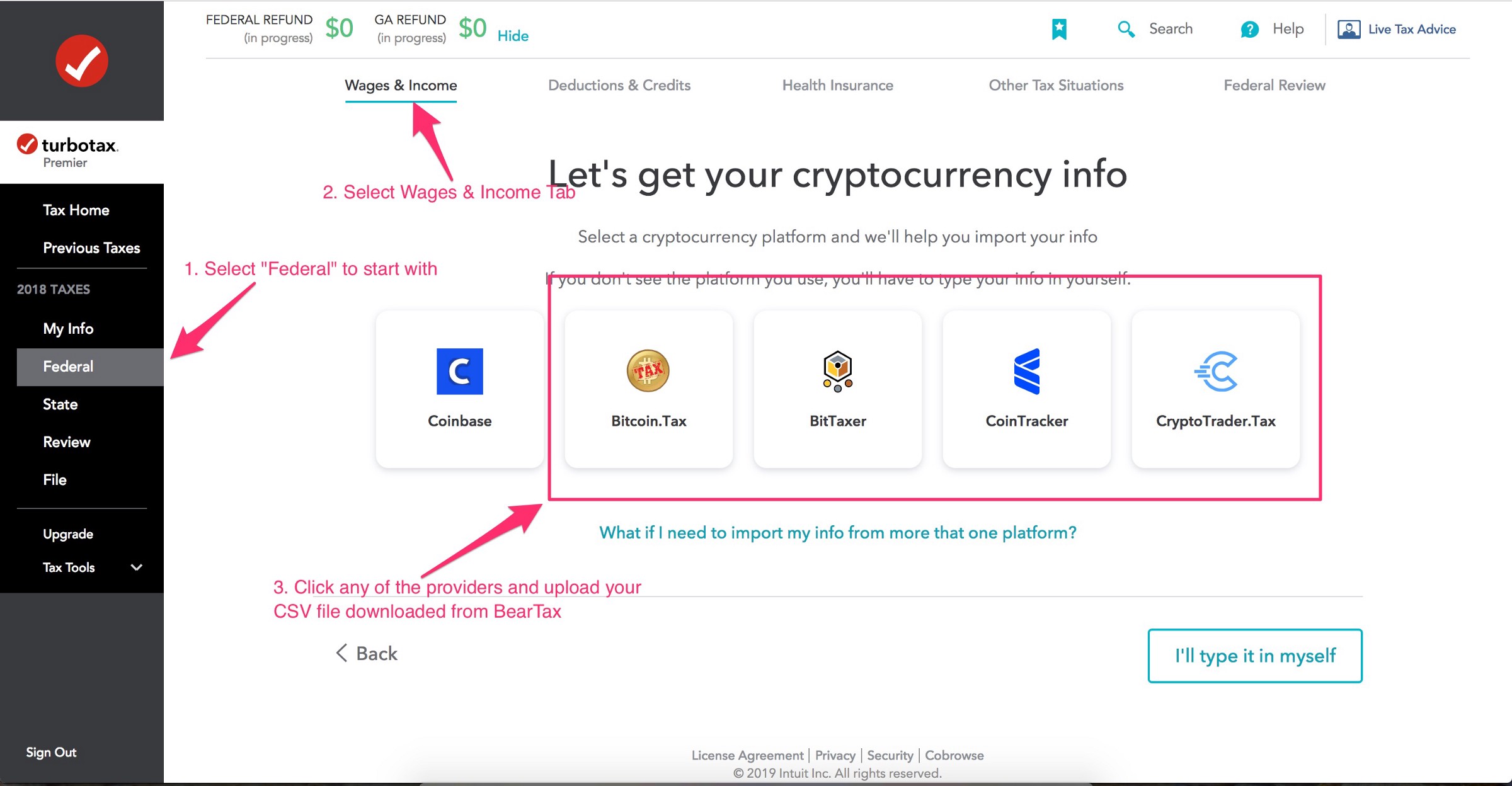 turbotax cryptocurrency loss