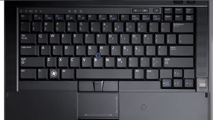 Keyboard of a laptop shinobi girl