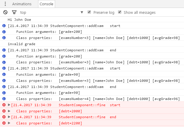 Rich Typescript Logger Decorators for Easy Coding