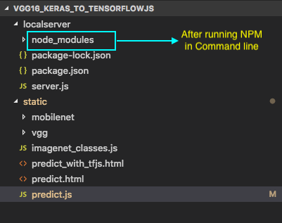 node js keras