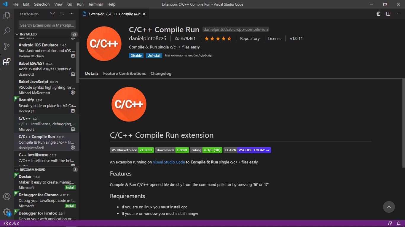 how to run c programming on mac