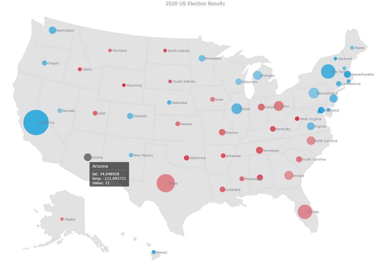 How to Create a Bubble Map with JavaScript to Visualize Election ...